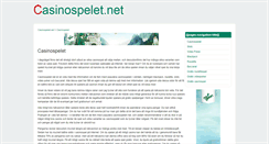 Desktop Screenshot of casinospelet.net
